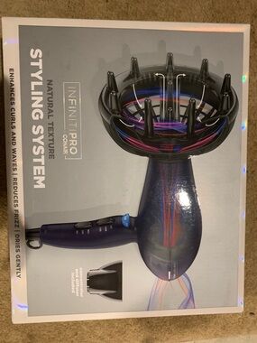 InfinitiPro Styling System Hair Dryer with Diffuser - Purple